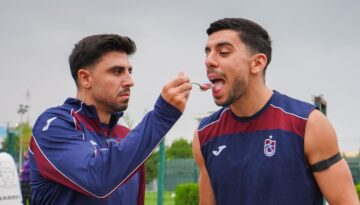 Trabzonspor’da önce idman sonra doğum günü kutlaması vardı