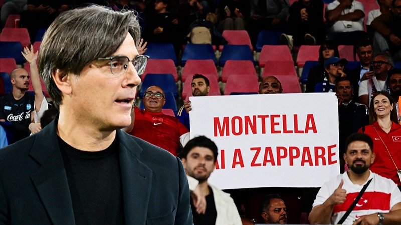 Vincenzo Montella için olay pankart. “Git çiftçilik yap”